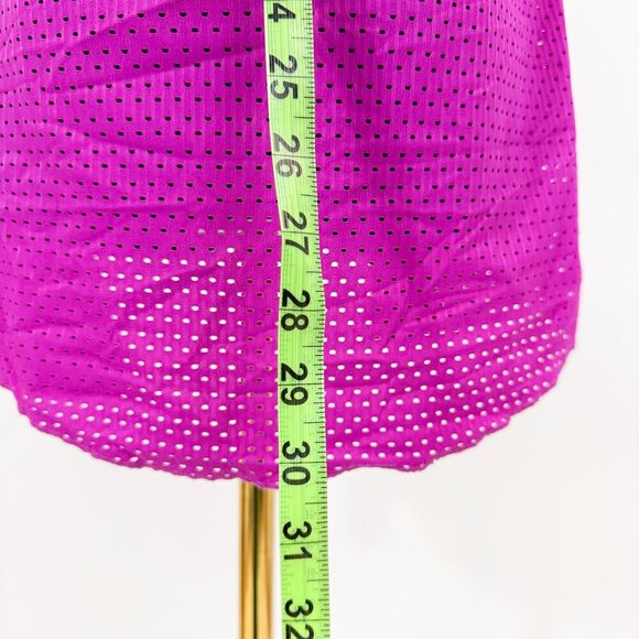 JEAN PAUL GAULTIER JPG MAGENTA PINK PURPLE BUTTON UP COLLARED SHIRT WITH RUFFLES - Picture 6 of 7